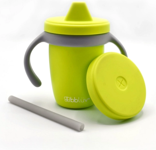 BBLÜV sippy cup bicchiere in silicone evolutivo lime