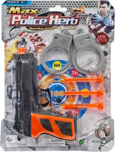 Set di polizia con dardi in gomma