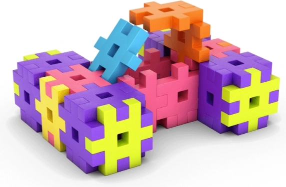 Meli Maxi travel box 110 pz – set di costruzioni per i più piccoli