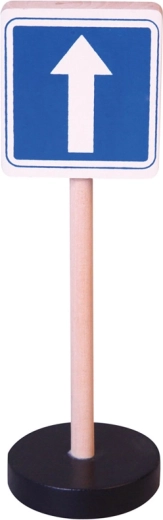 Babu segnale stradale in legno Senso unico