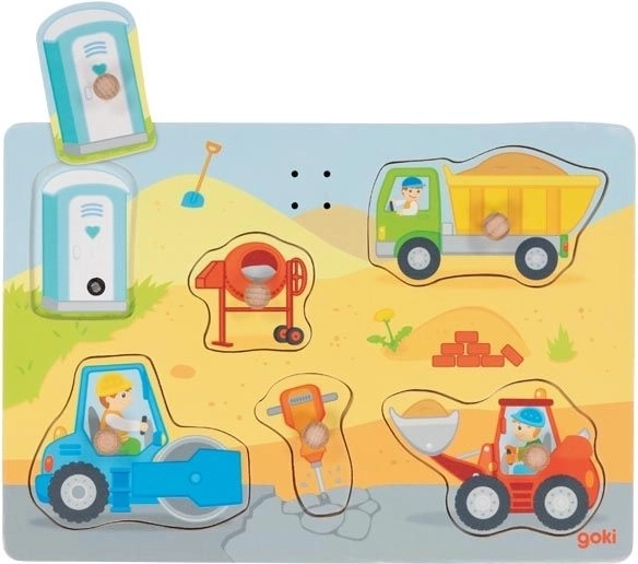 Puzzle sonoro in legno da cantiere GOKI
