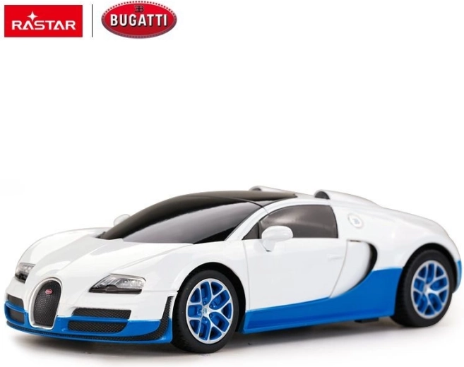 Auto radiocomandata Bugatti Veyron Grand Sport Rastar 1:24 bianca - 1 pezzo