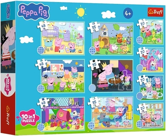 Puzzle 10 in 1 Il mondo divertente di Peppa