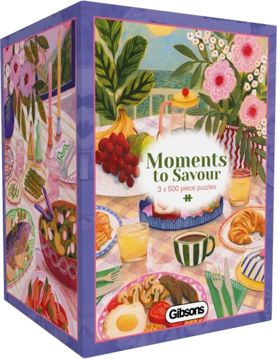 GIBSONS puzzle Momenti da gustare 3×500 pezzi