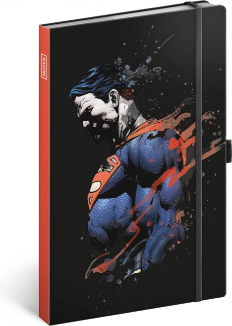 Quaderno a righe con motivo del supereroe SUPERMAN A5, 13 × 21 cm