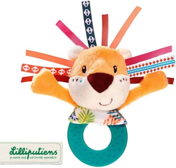 Lilliputiens - Sonaglio con Dentaruolo Leone Jack per Neonati