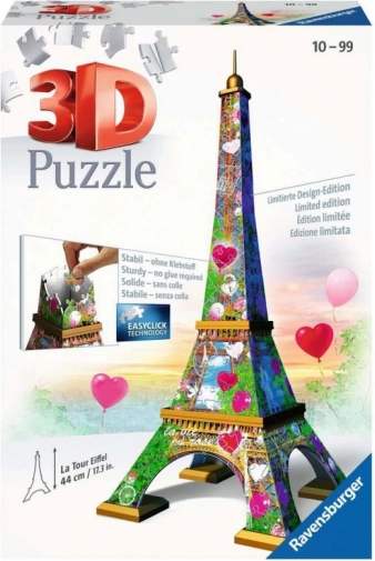 Puzzle 3D da 216 pezzi Torre Eiffel Love Edition
