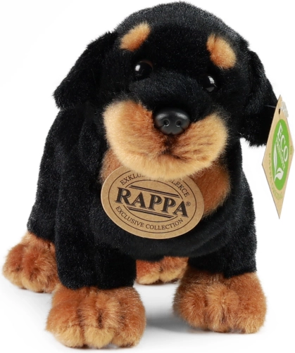 Rottweiler di peluche in piedi 18 cm – eco friendly