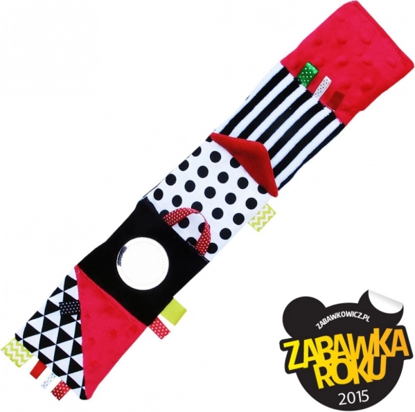 Libricino sensoriale in tessuto rosso per neonati