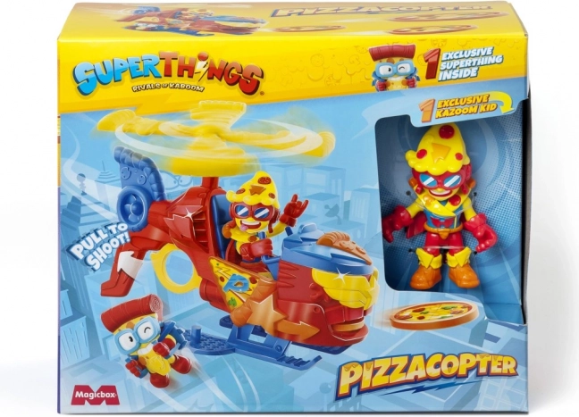 SuperThings Pizzacopter con lanciatore di dischi