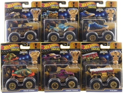 Hot Wheels Monster Trucks Bigfoot Trophy Champions – modello da collezione 1:64
