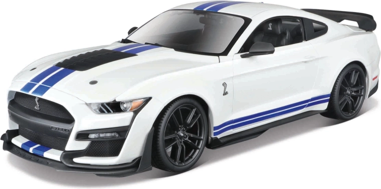 Maisto 2020 Ford Mustang Shelby GT500 modello bianco in scala 1:18