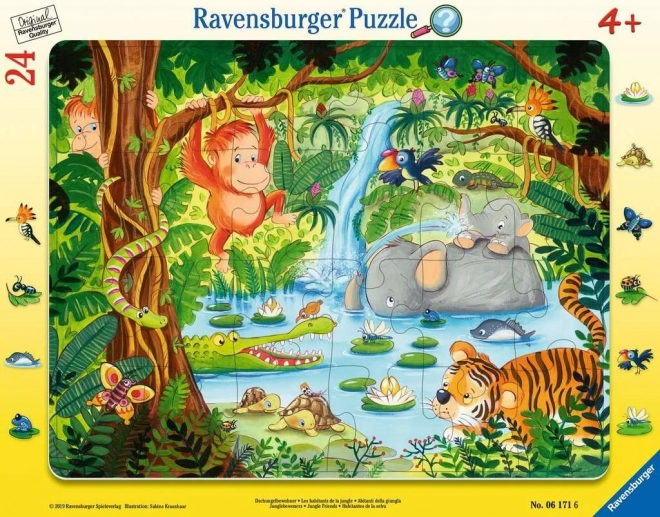 Puzzle Ravensburger Amici della giungla 24 pezzi