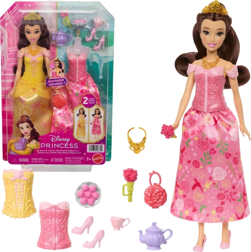 Principessa Disney La Bella e la Bestia – Bambola Belle Storie 2 in 1
