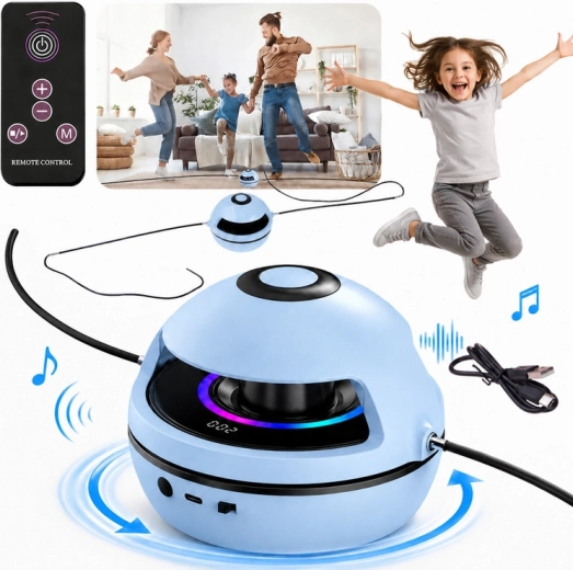 Dispositivo elettrico interattivo per saltare con musica, Bluetooth, telecomando e contatore
