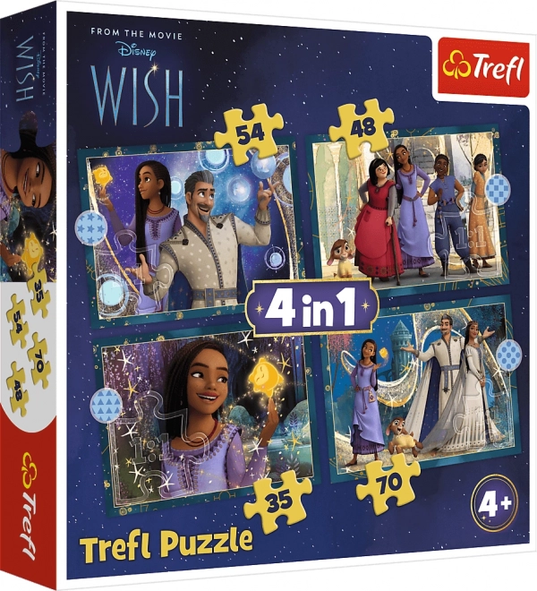 Puzzle 4in1 DISNEY Wish – desideri esauditi