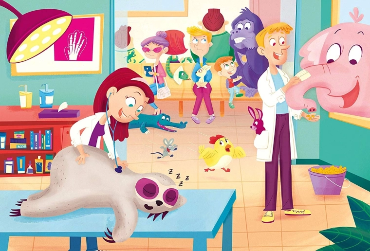 Clementoni puzzle Maxi 60 – veterinario