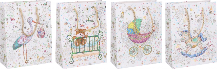 Sacchetto regalo per bambini 26 × 32 × 10 cm (M)