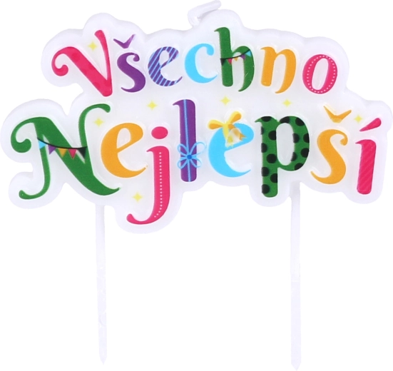 Candeline per torta con supporto – Tanti auguri