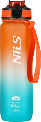 Borraccia in Tritan 1000 ml arancione‑blu NILS Camp