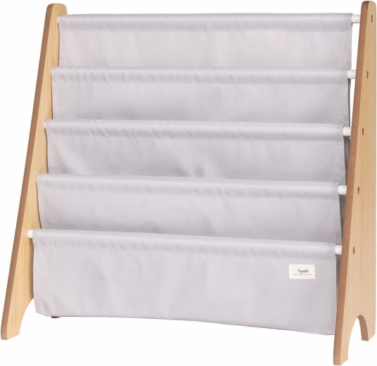 3 Sprouts supporto per libri recycled solid/light gray - 1 pezzo