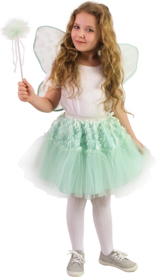 Costume da fata per bambini con gonna tutu, ali e bacchetta magica