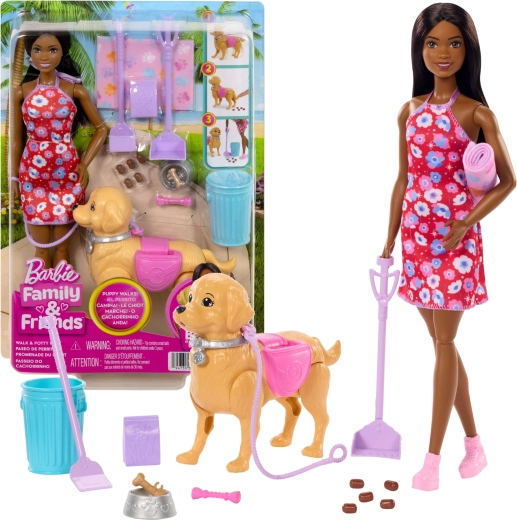 Barbie Brooklyn set per portare a spasso il cucciolo con accessori