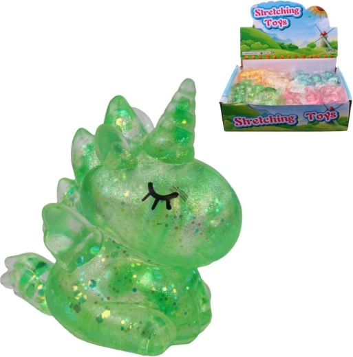 Unicorno figurina in gomma 10 cm – display box 12 pz