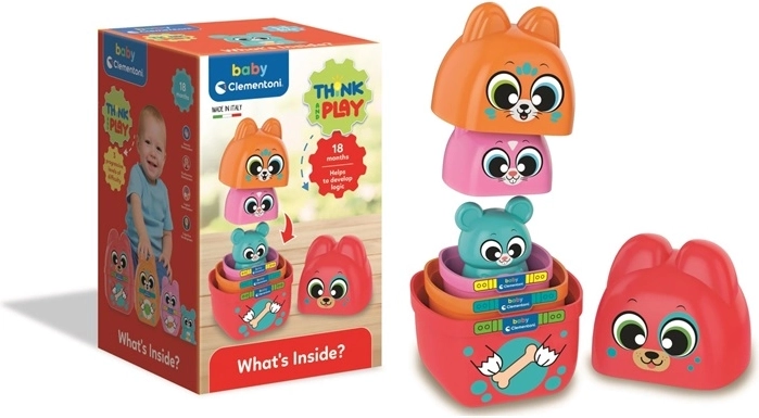 Clemmy Baby matrioska 2 in 1 con animaletti