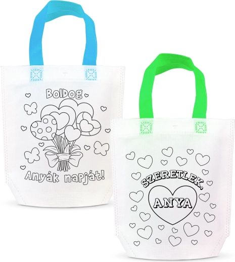 Borsa regalo da colorare con 4 pennarelli - 1 pezzo