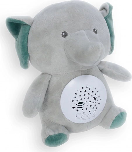 Elefante di peluche per la nanna 26 cm con luce e melodie