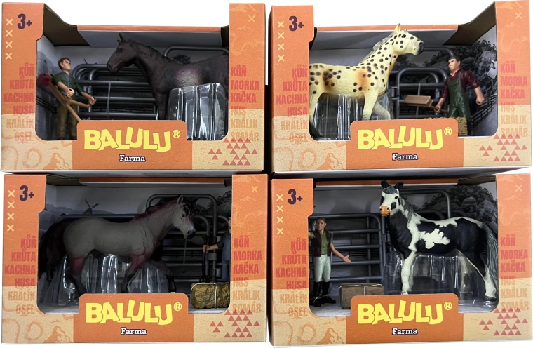 Set da gioco Balulu con cavallo, figurina del veterinario e accessori - 1 pezzo