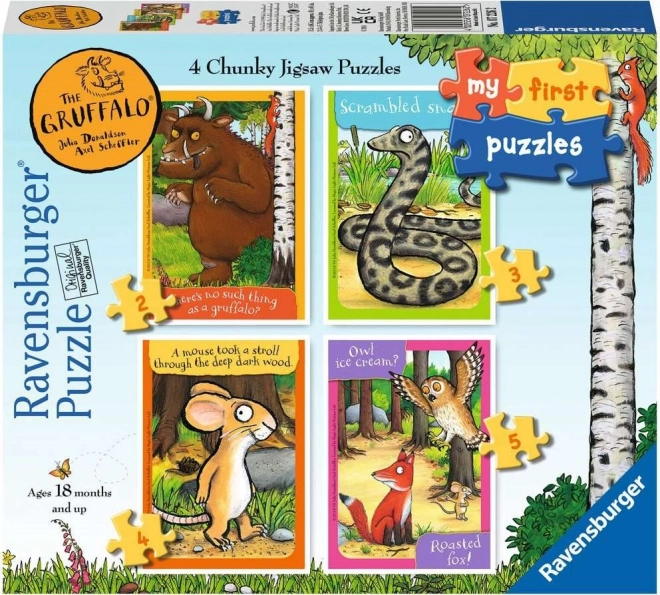 RAVENSBURGER I miei primi puzzle: Il Gruffalò 4 in 1 (2, 3, 4, 5 pezzi)