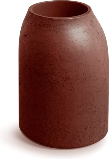 Fioriera Epocco Bold 48 cm rosso-bruna, opaca in PE resistente al gelo