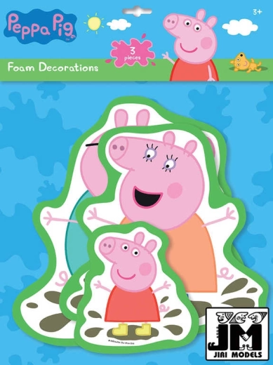 Jiri Models adesivi in schiuma da parete Peppa Pig - 1 confezione