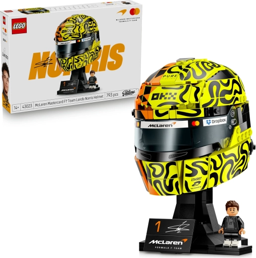 Casco LEGO di Lando Norris del team McLaren Mastercard F1