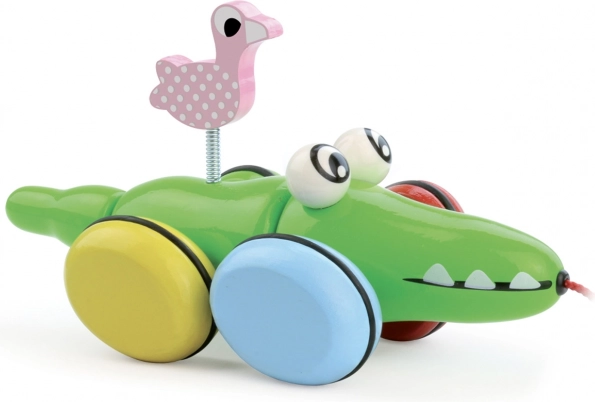 Coccodrillo trainabile con fenicottero VILAC