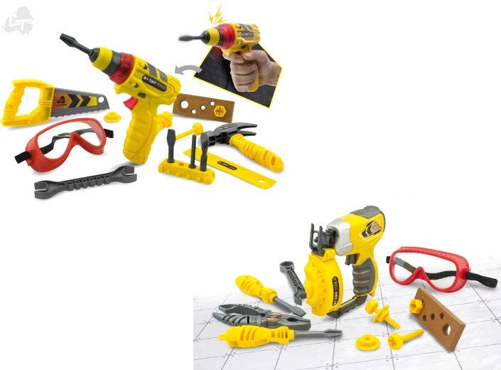 Set di attrezzi per bambini Tuff Tools con occhiali