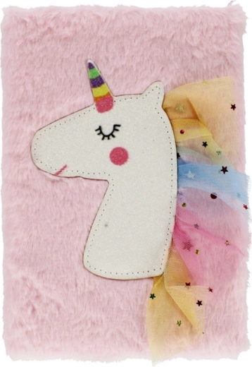 Diario in peluche unicorno A5