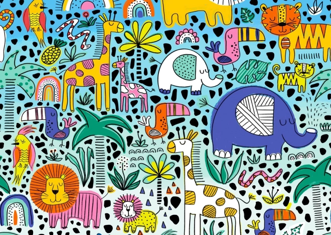 ENJOY puzzle da 1000 pezzi – doodle safari
