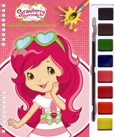 Akim album da colorare con acquerelli Fragolina Dolcecuore (Strawberry Shortcake)