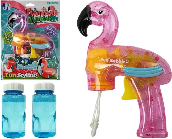 Pistola a bolle Flamingo rosa