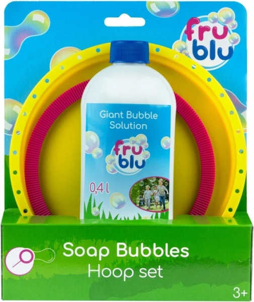 FRU BLU set con anello per bolle di sapone + soluzione 0,4 l