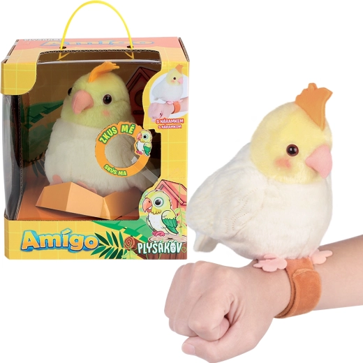 Pappagallo interattivo di peluche Amigo