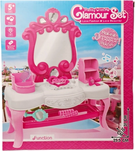 Toeletta per bambini con accessori e specchio