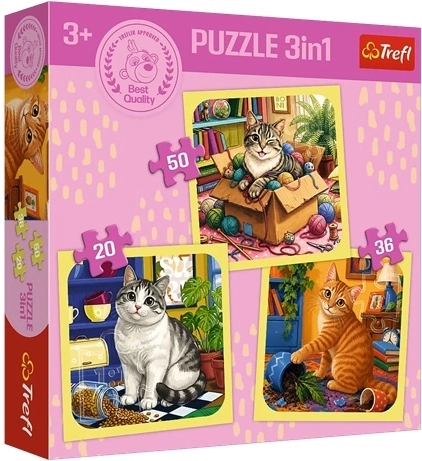 Puzzle per bambini 3 in 1 Momenti di gioia