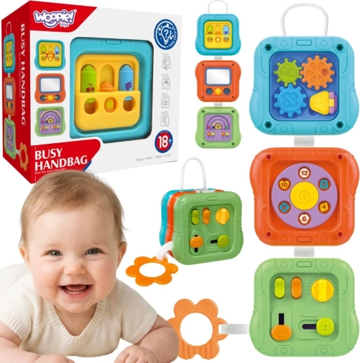 Cubo sensoriale manipolativo 6 in 1 Woopie Baby