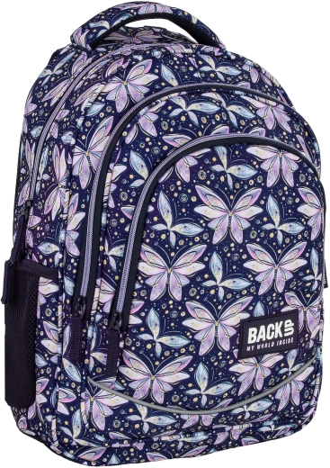 Zaino scolastico BackUP Butterflies blu 26 l