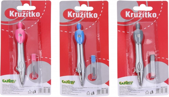 Compasso in blister con mine di ricambio