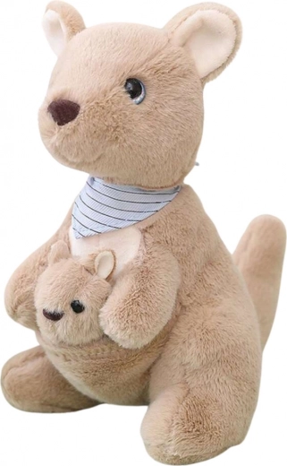 Canguro di Peluche con Cucciolo 23 cm